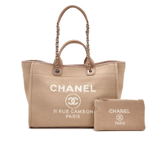 chanel deauville tote 2022|chanel deauville tote large.